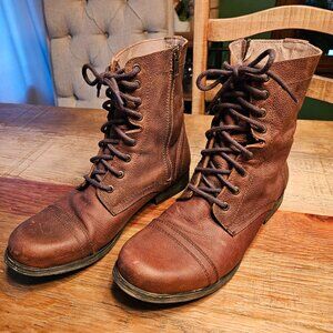 Steve Madden Men's Troopah Zip Up Boots - Size 10D